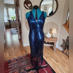 Dress The Population NWT Frankie Sequin Dress Size Large MSRP $278